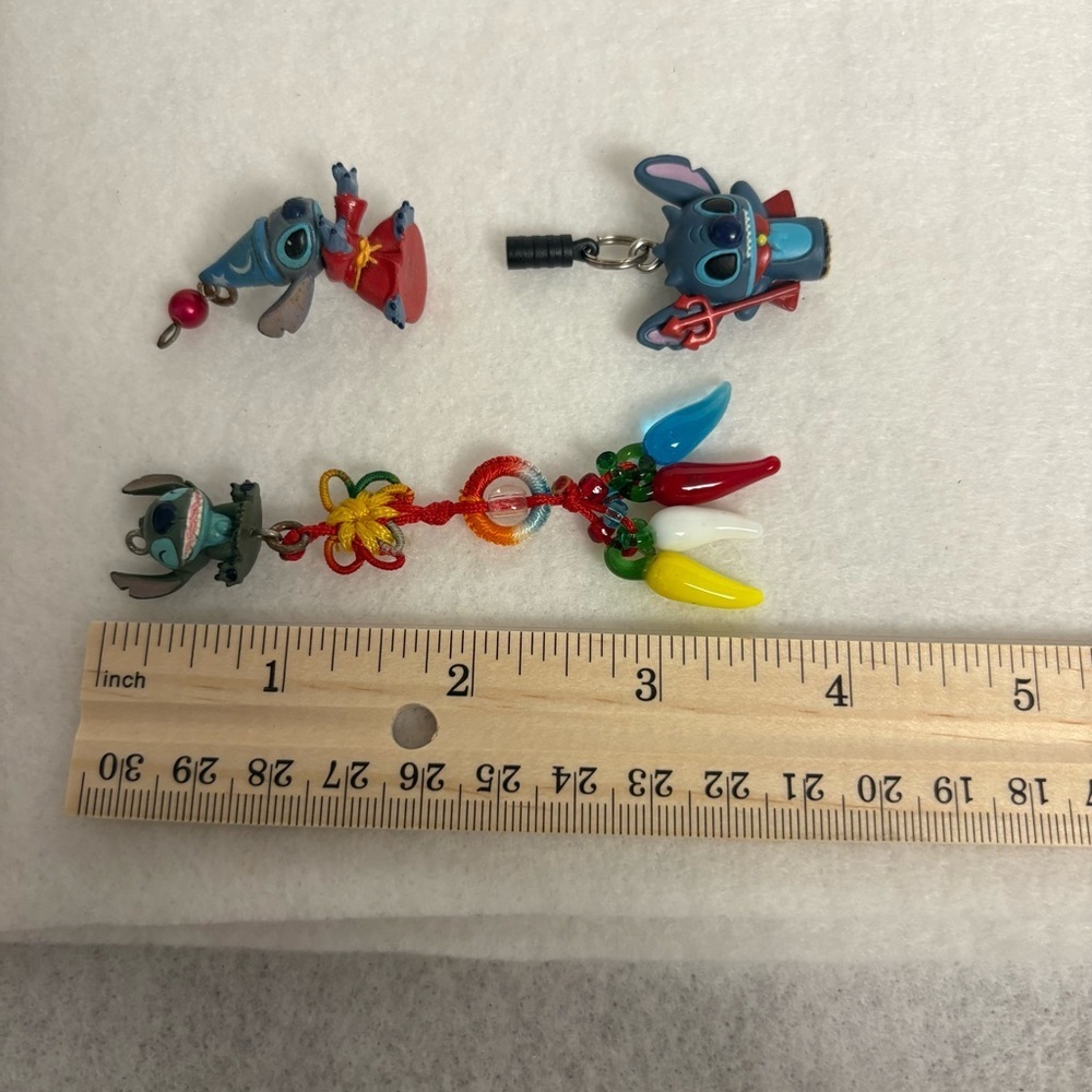 Set of 3 STITCH Charms Wizard Devil Disney Japan - Picture 3 of 10